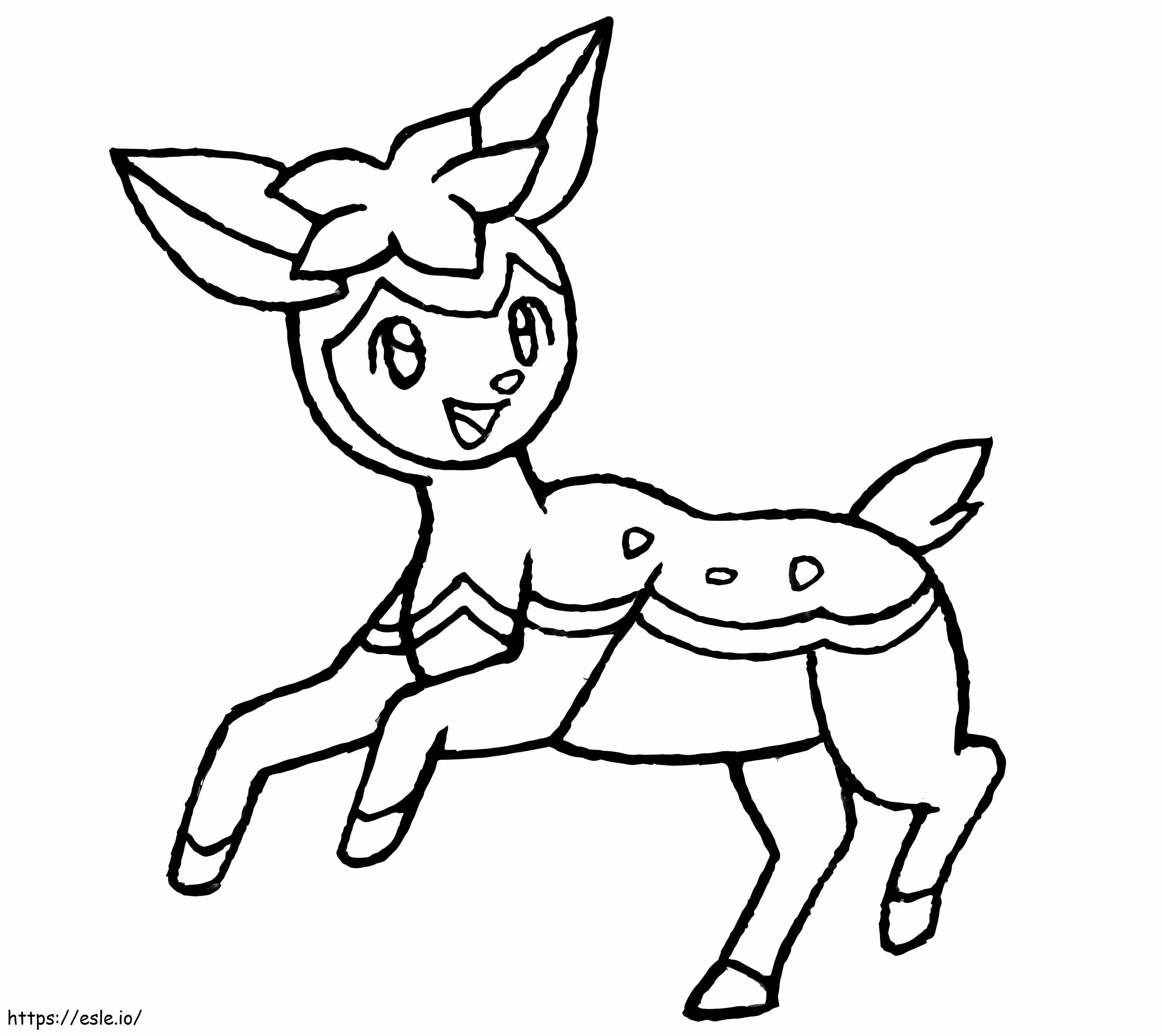 Coloriage Cerf Pokémon 2 à imprimer dessin