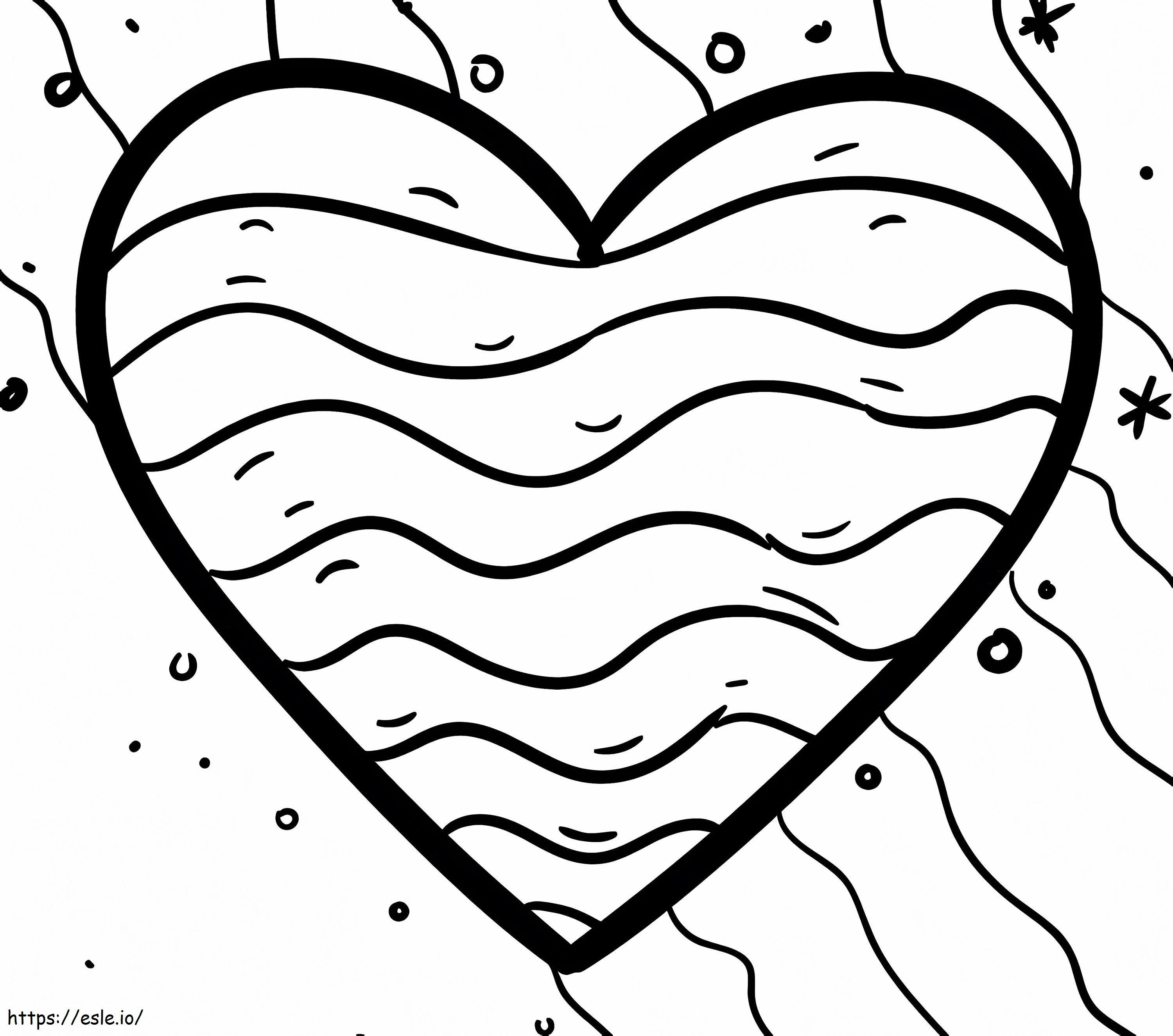 Heart Design coloring page