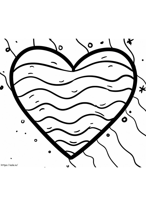 Herzdesign ausmalbilder