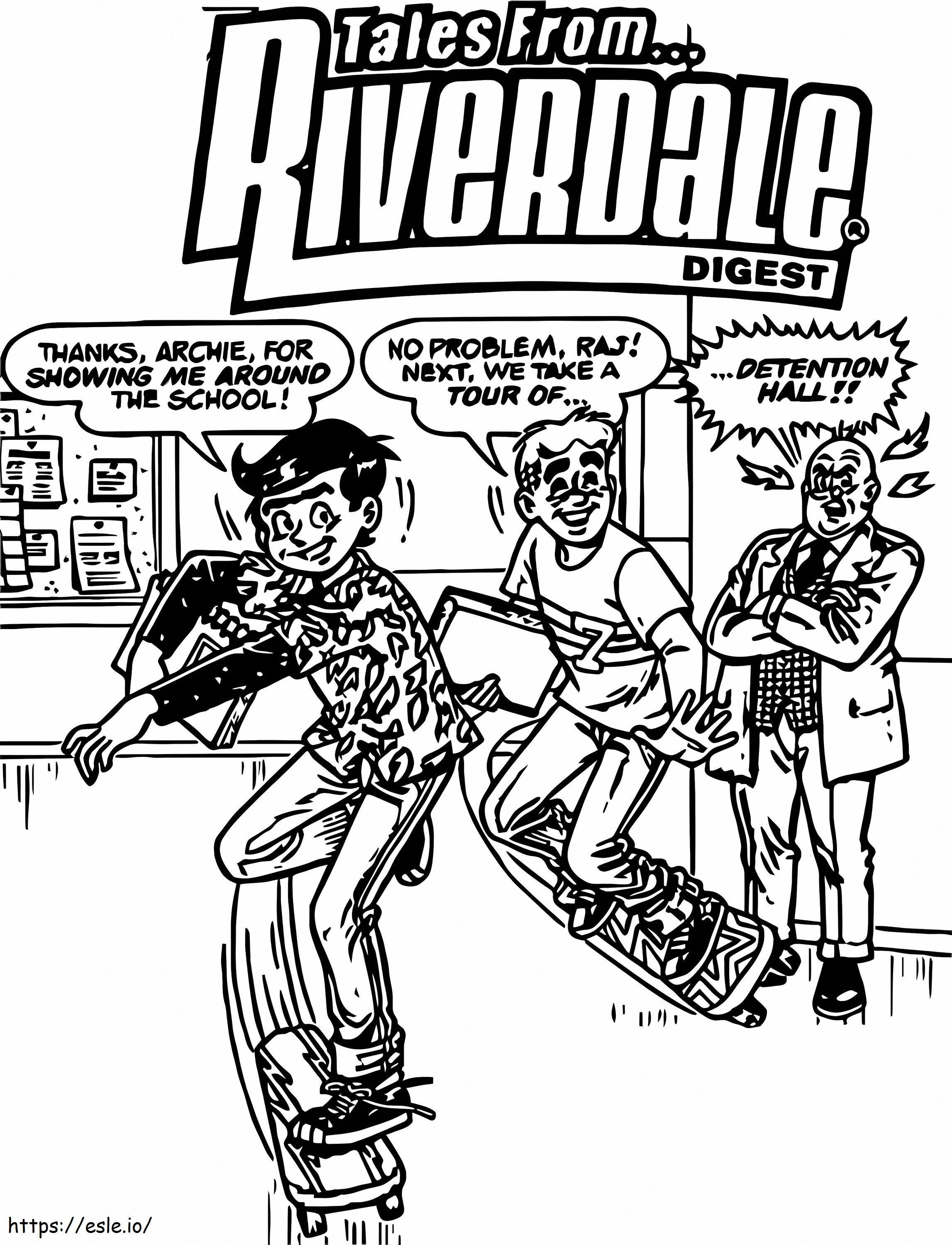 Comic Riverdale coloring page