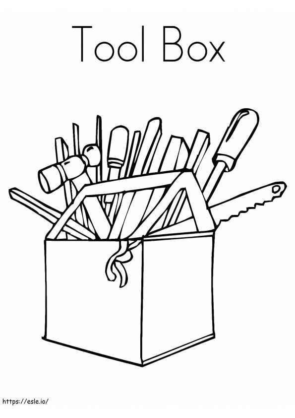 Tool Box coloring page