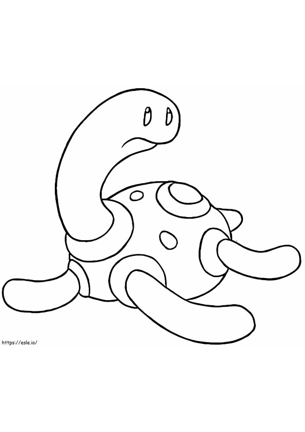 Shuckle Pokemon 1 coloring page