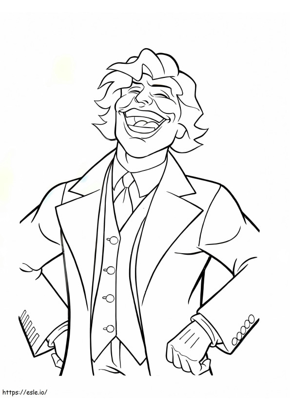 Funny Joker coloring page