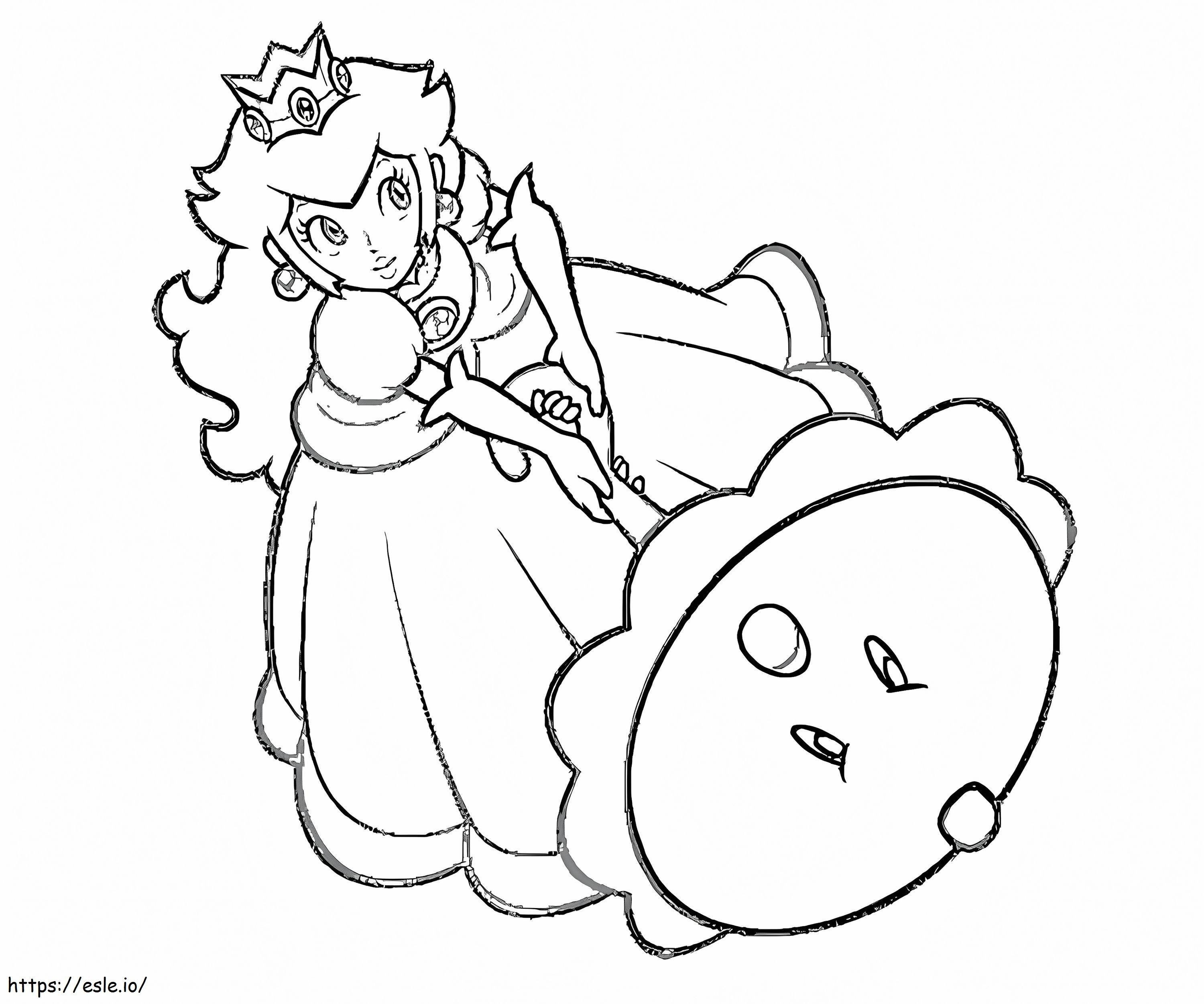 Big Princess Peach coloring page