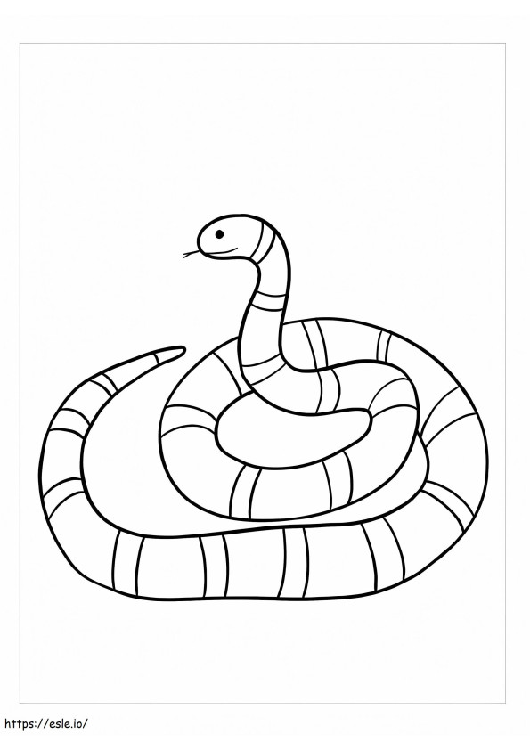 Coloriage Serpent Corail à imprimer dessin