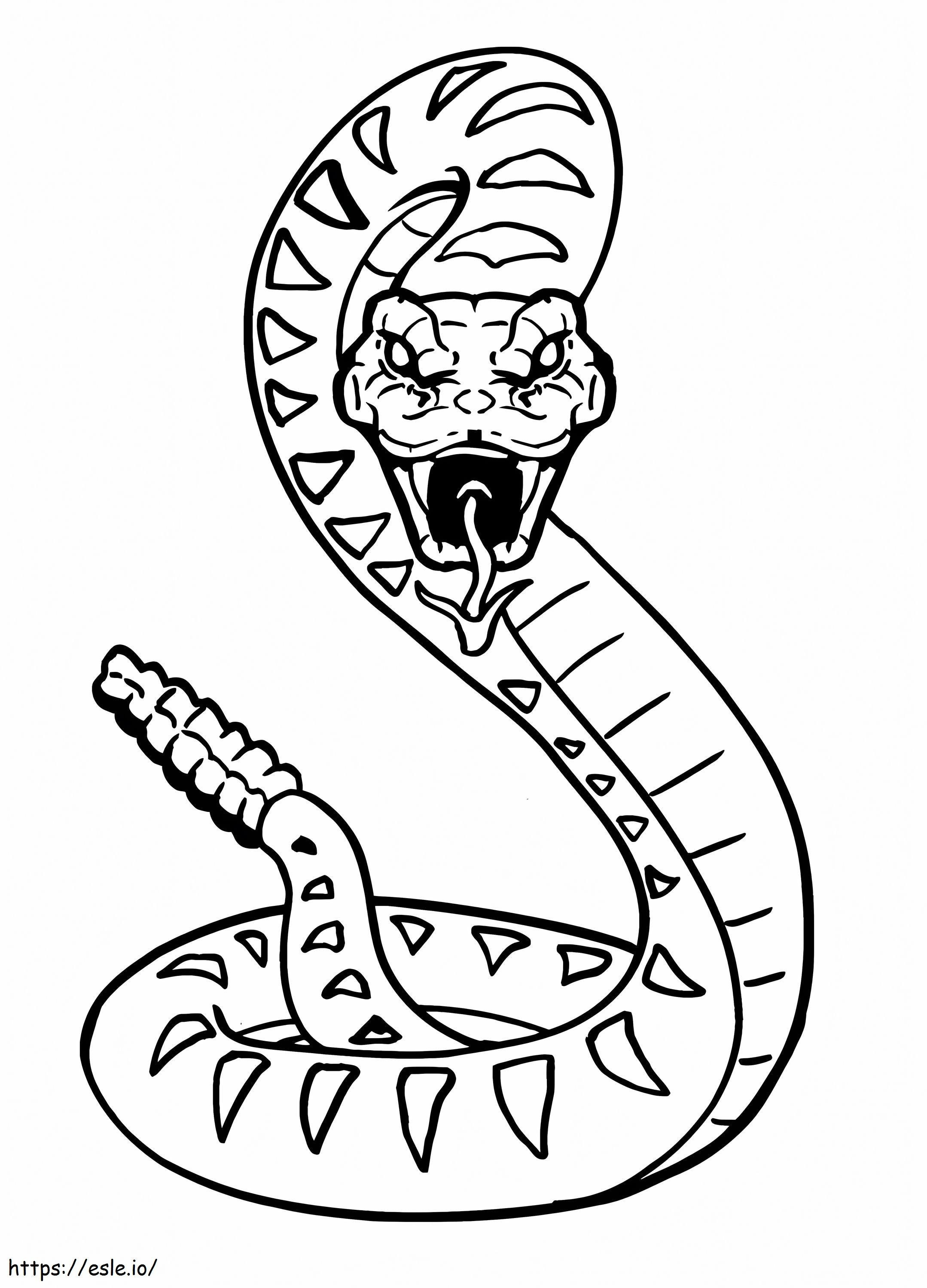 Awesome Snake coloring page
