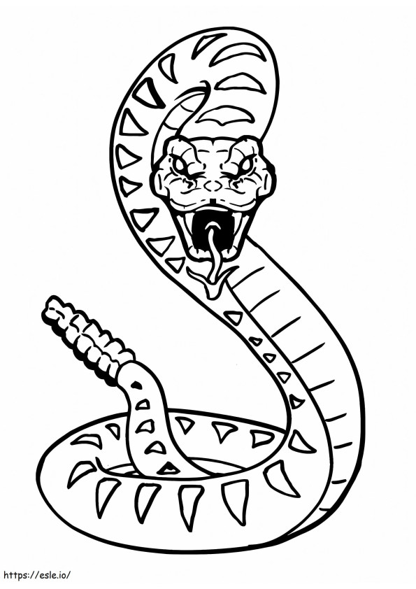 Coloriage Serpent génial à imprimer dessin