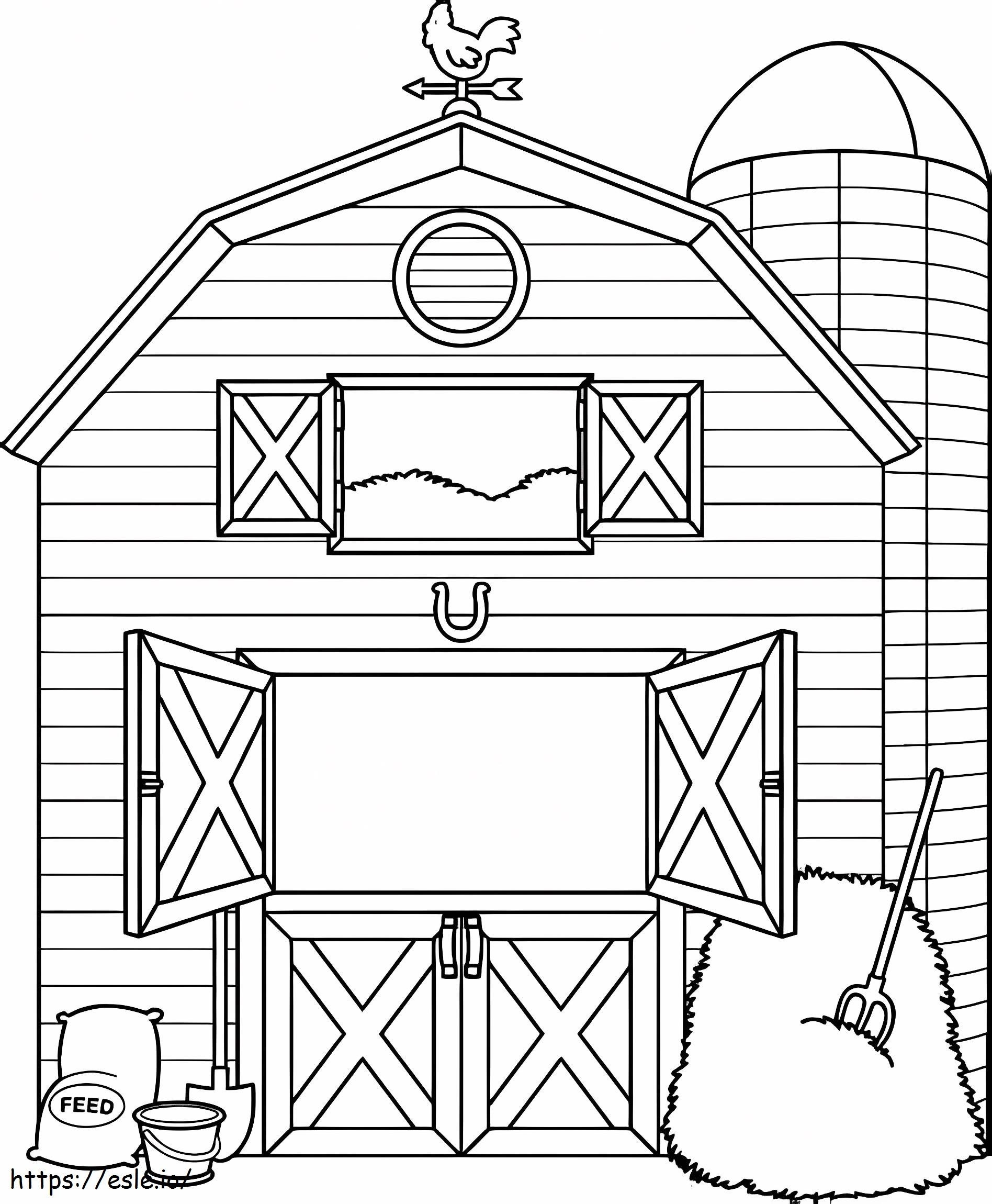 Perfect Barn coloring page