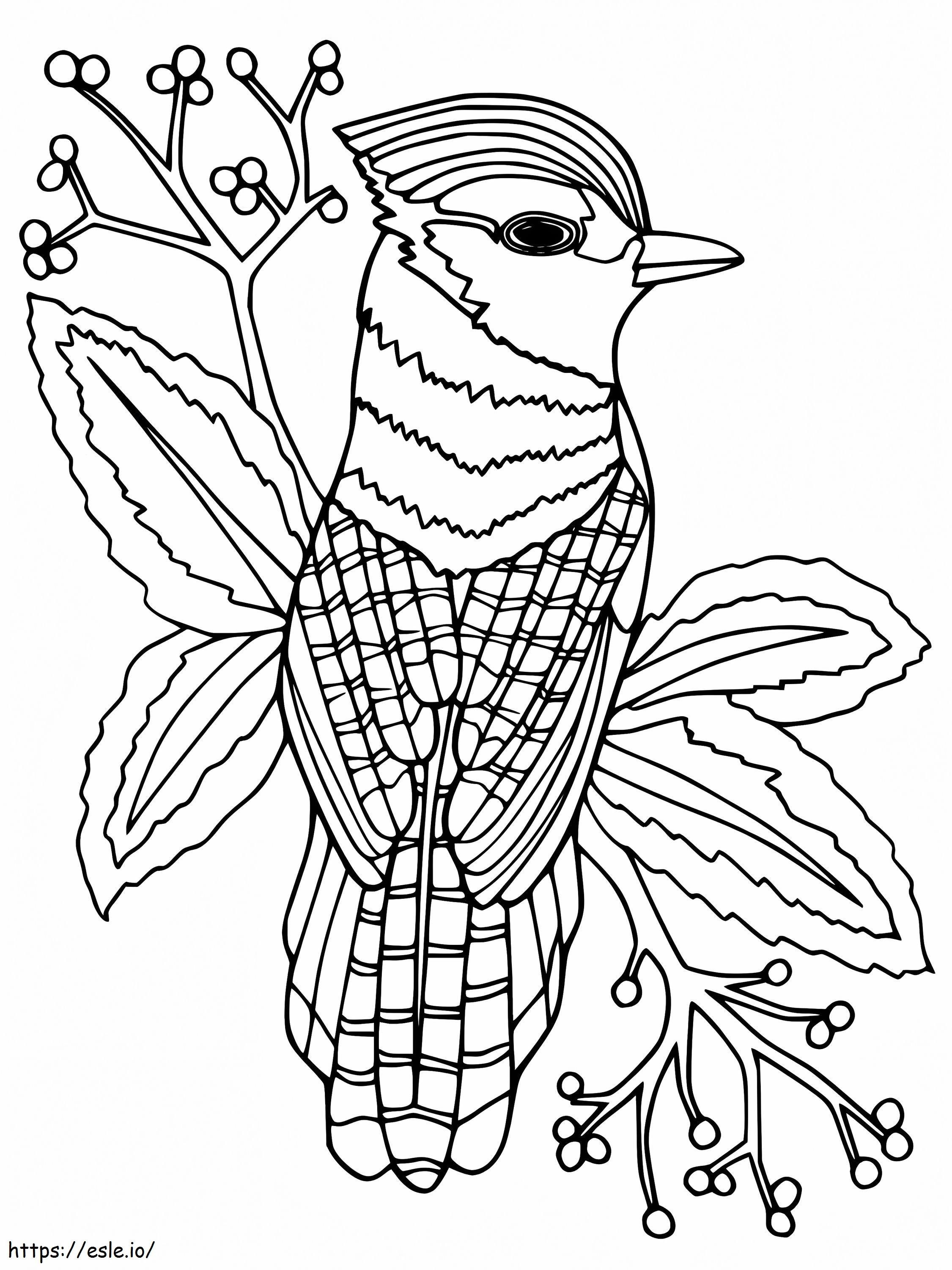 Blue Jay 8 coloring page