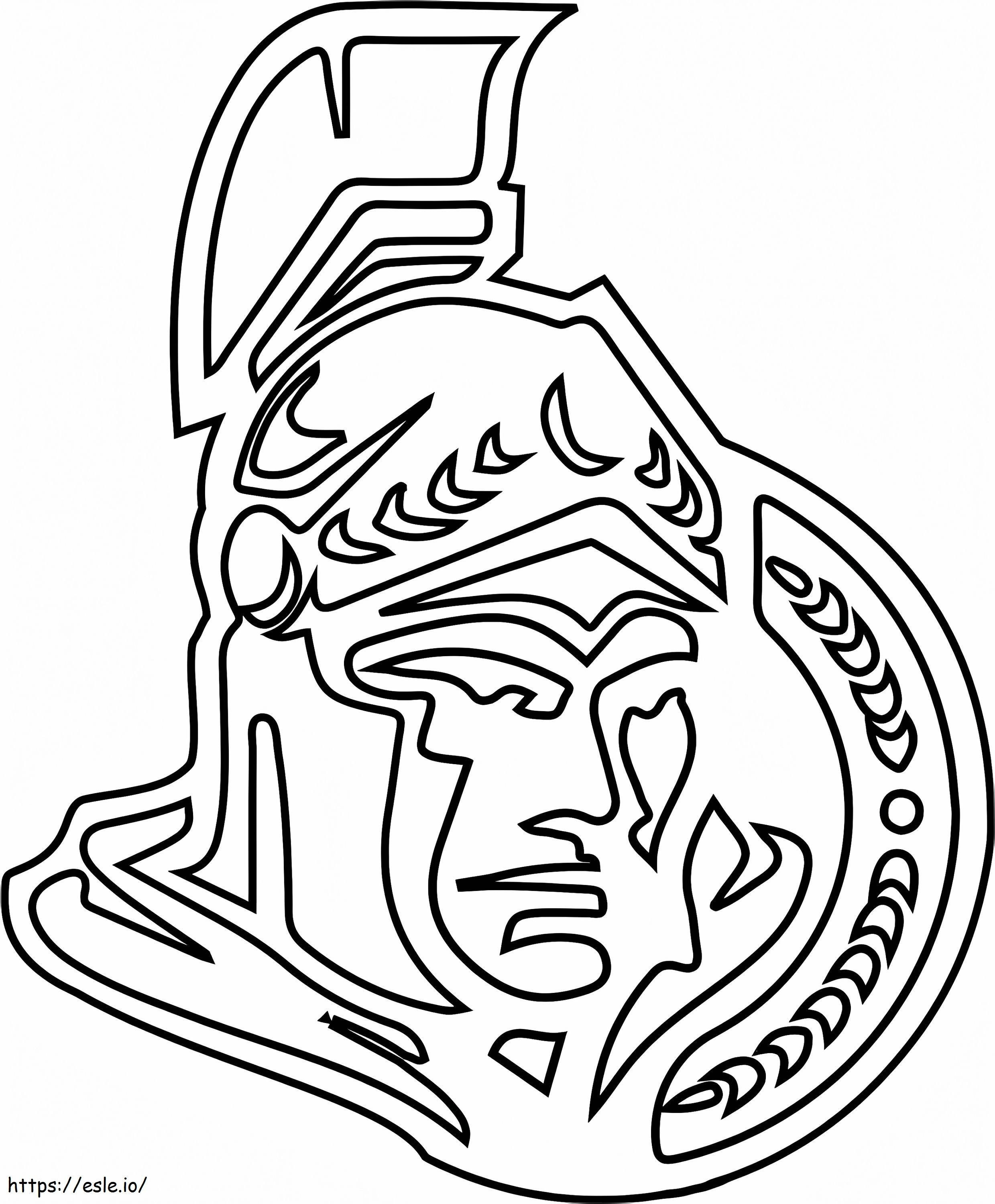 Logo senatorów z Ottawy kolorowanka