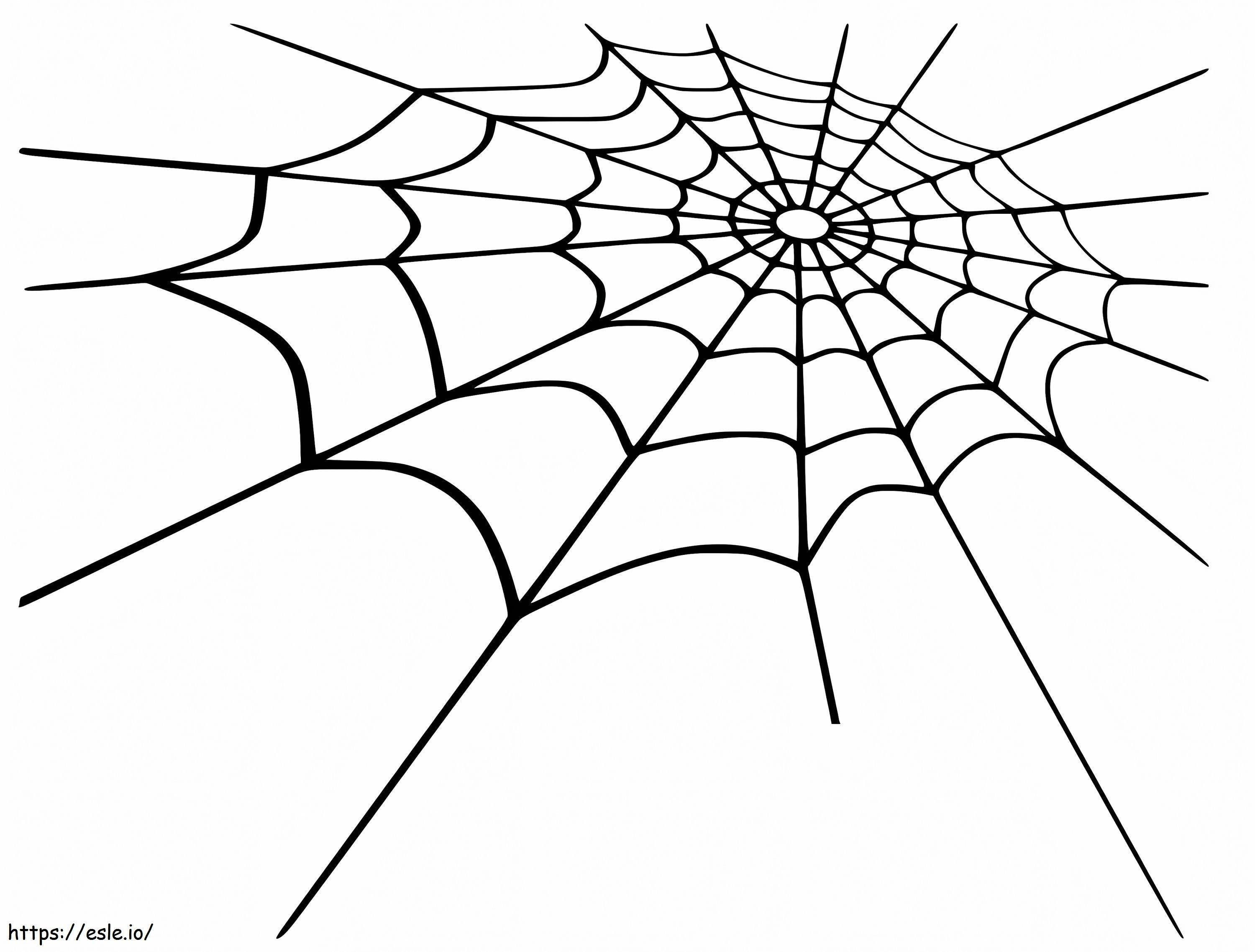 Spinnenweb 1 kleurplaat kleurplaat