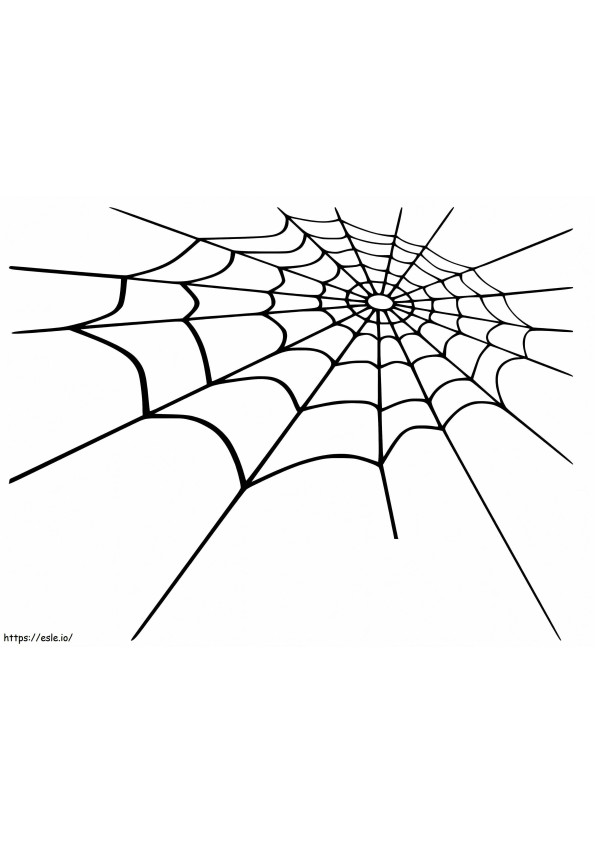 Spinnenweb 1 kleurplaat
