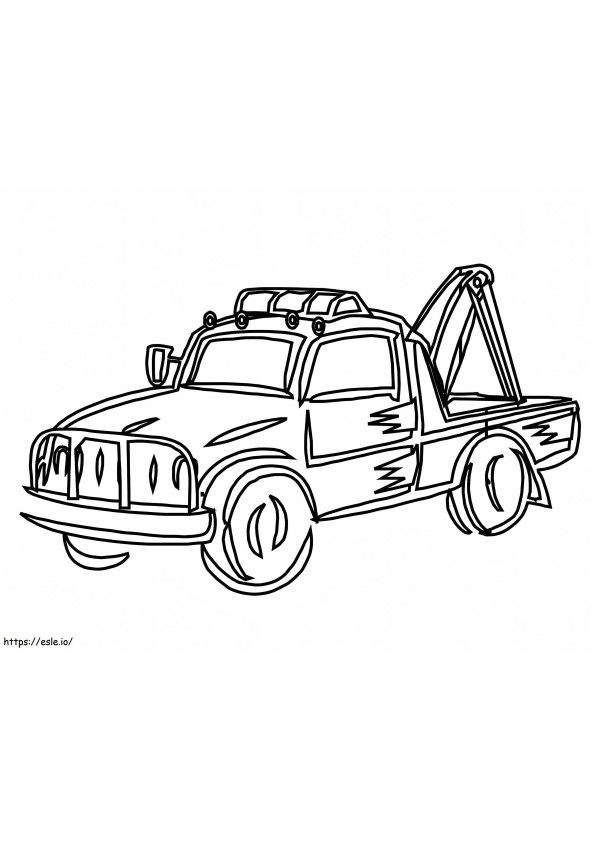 Abschleppwagen-Zeichnung ausmalbilder