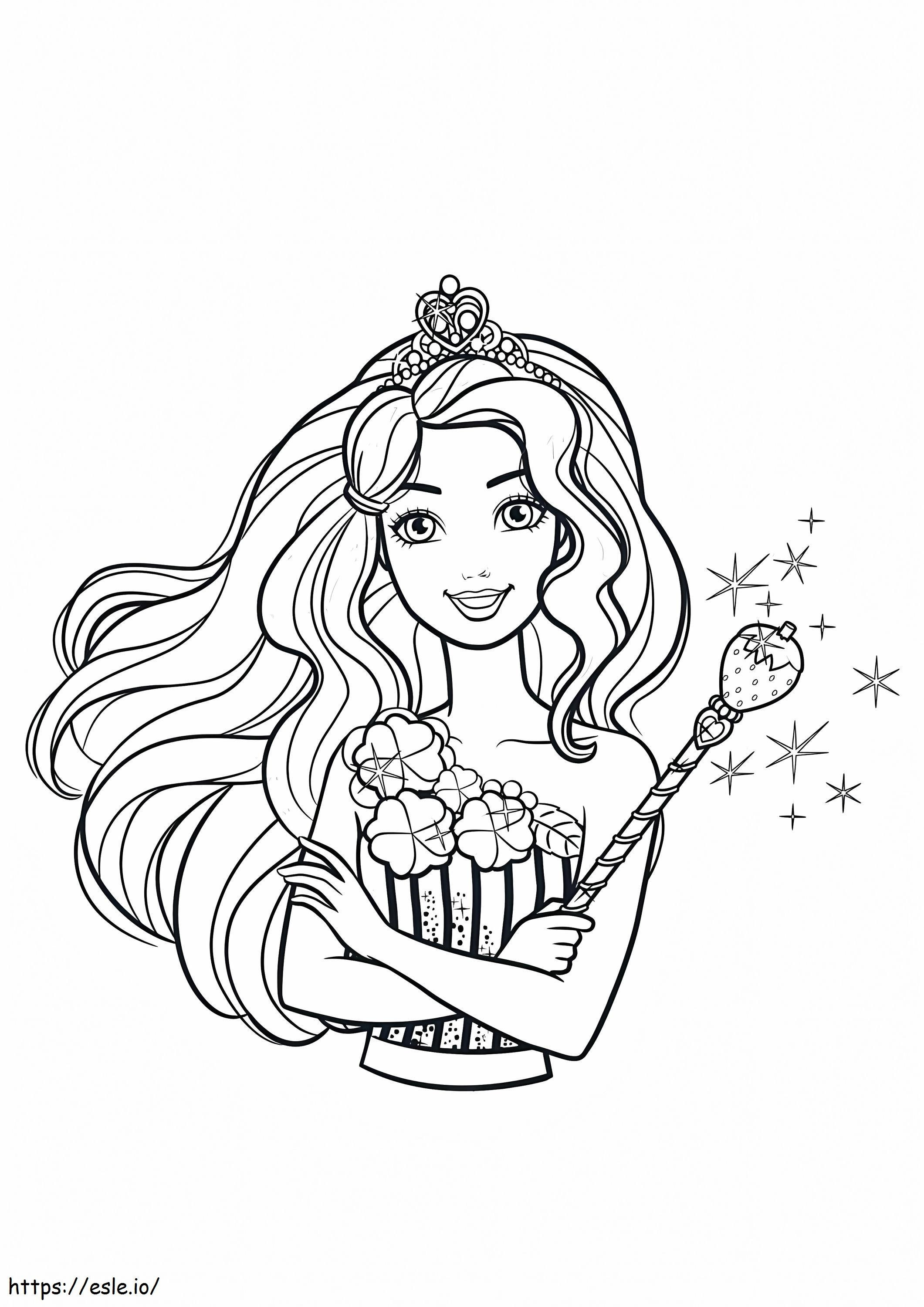 Barbie In The Candy Kingdom 724X1024 coloring page