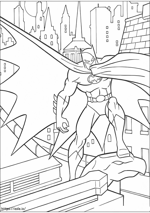 Coloriage Beau Batman à imprimer dessin