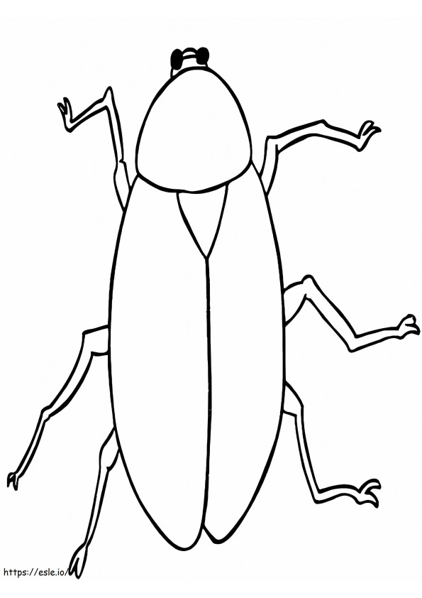 Ücretsiz Yazdırılabilir Hamamböceği boyama