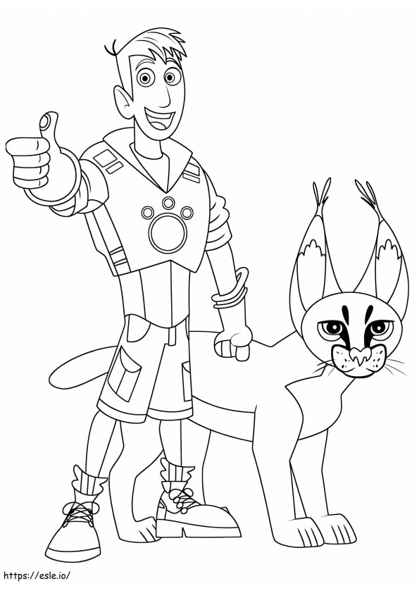 Wild Kratts Free Printable coloring page