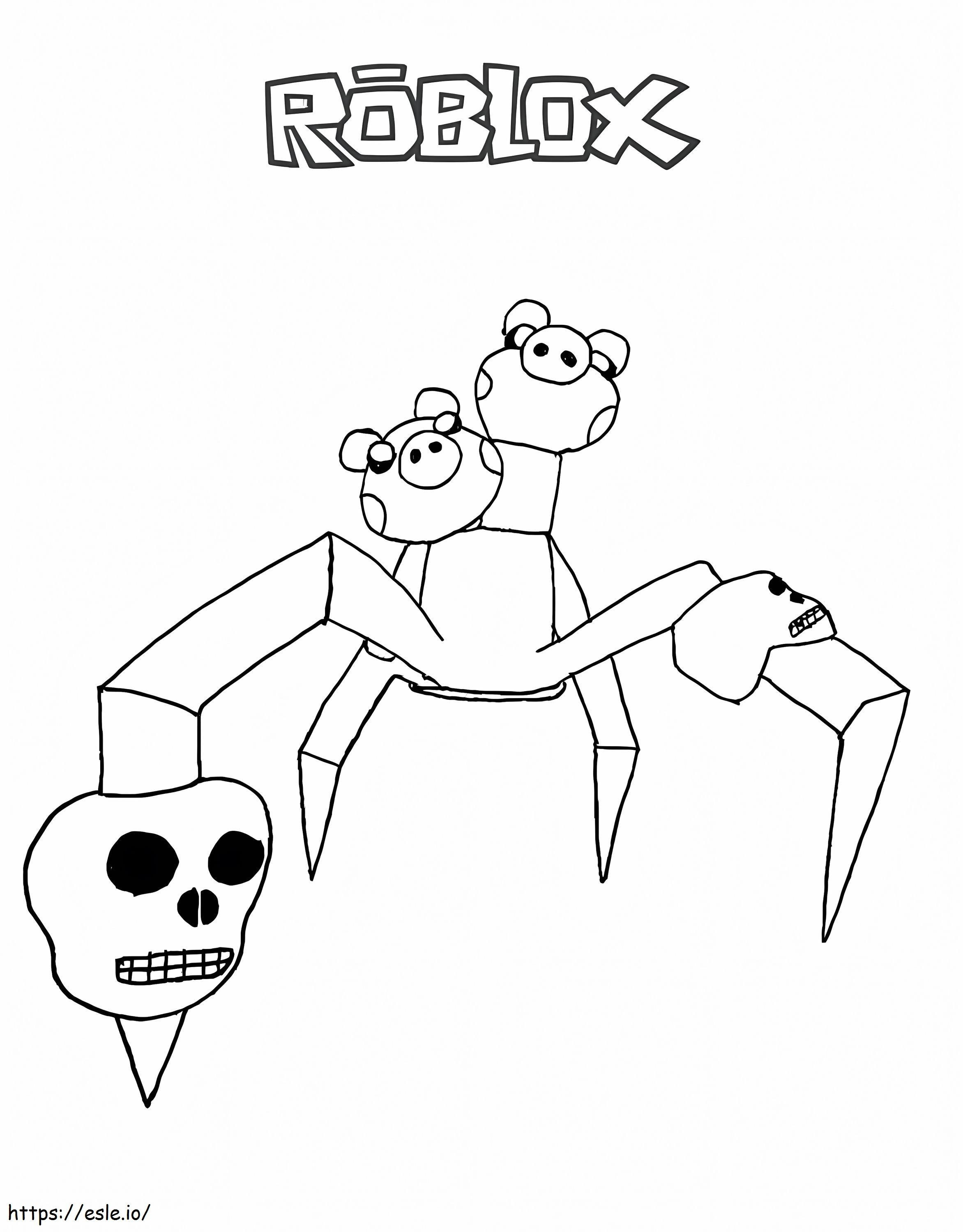 Roblox Spider Pig coloring page