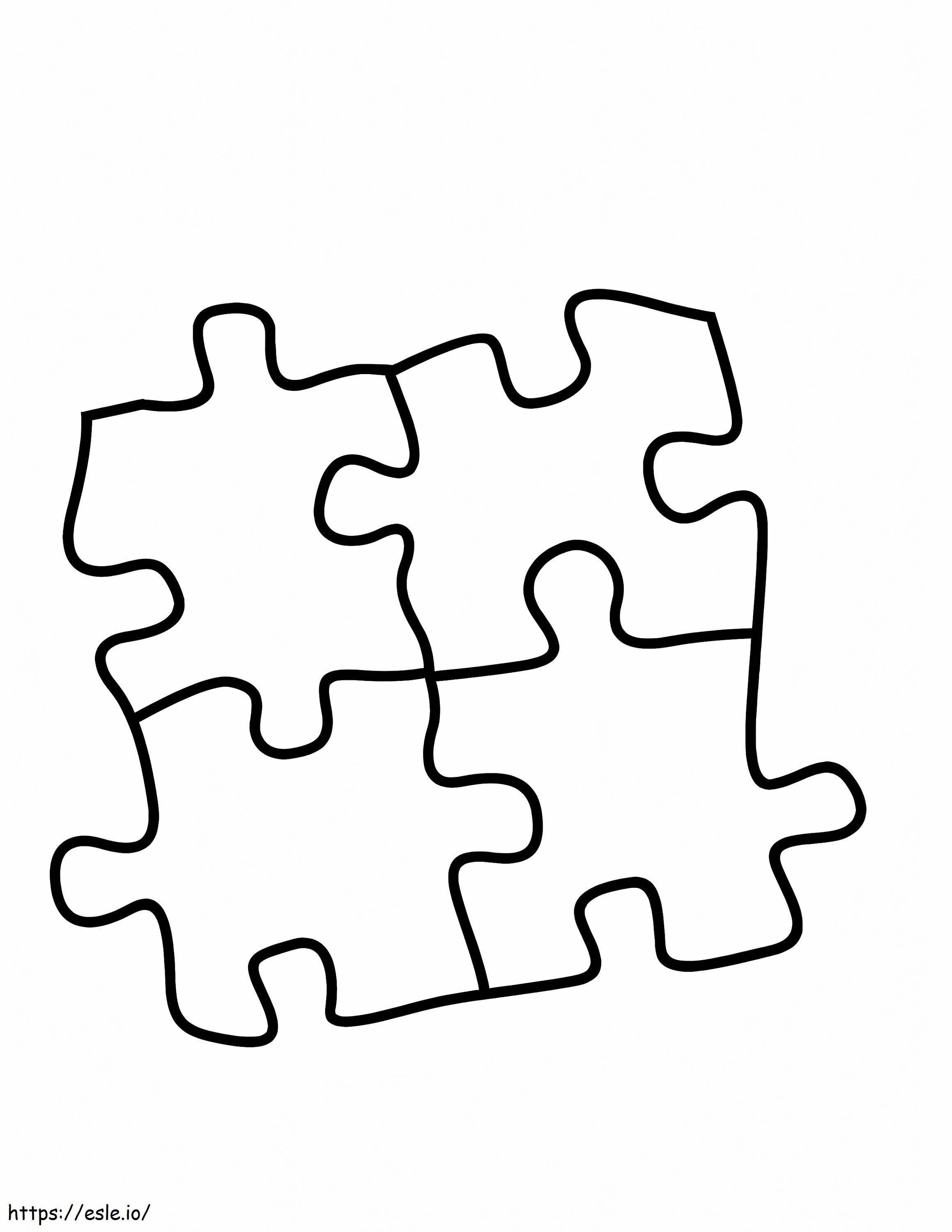 Printable Jigsaw Puzzle coloring page