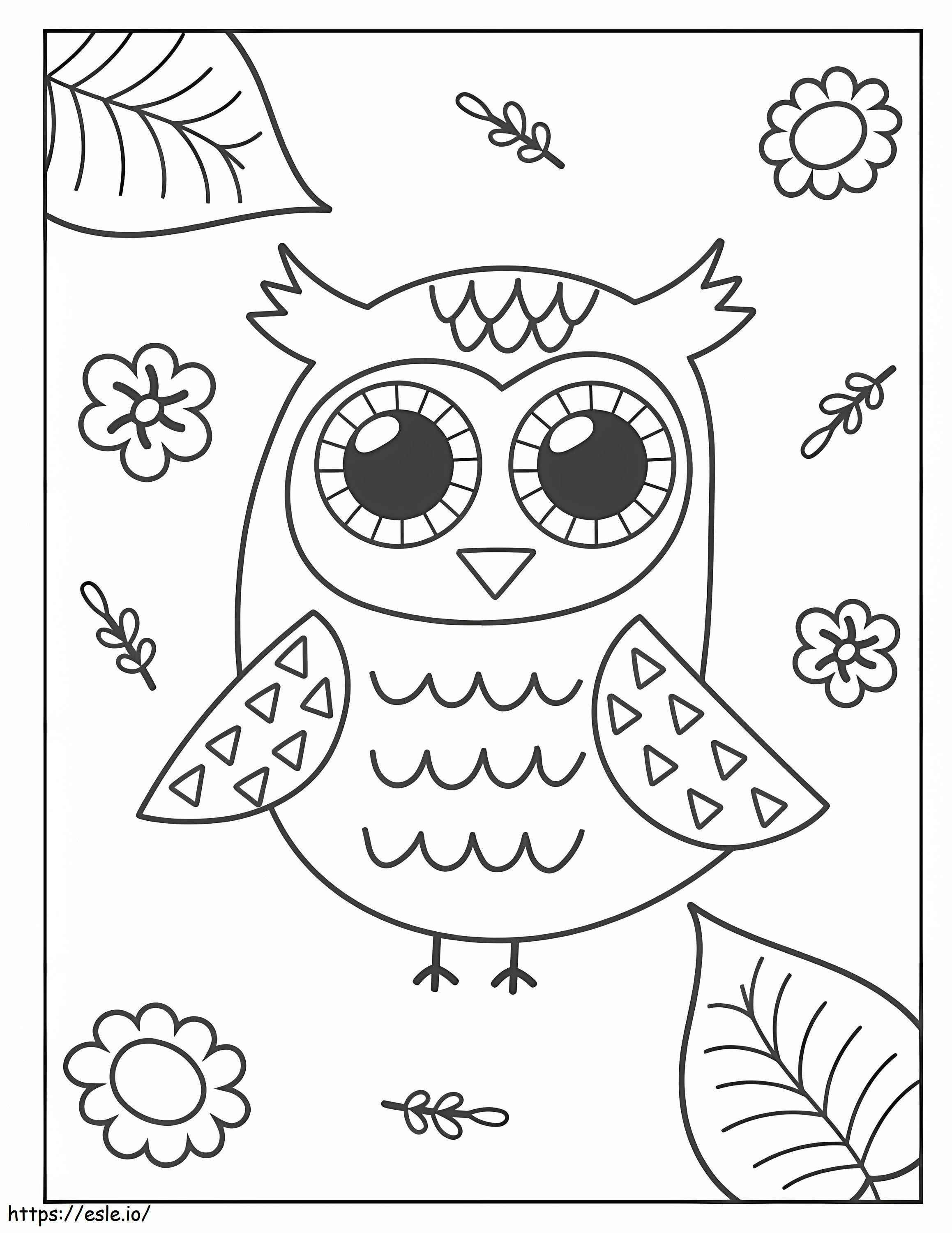 Owl Is For Adults coloring page