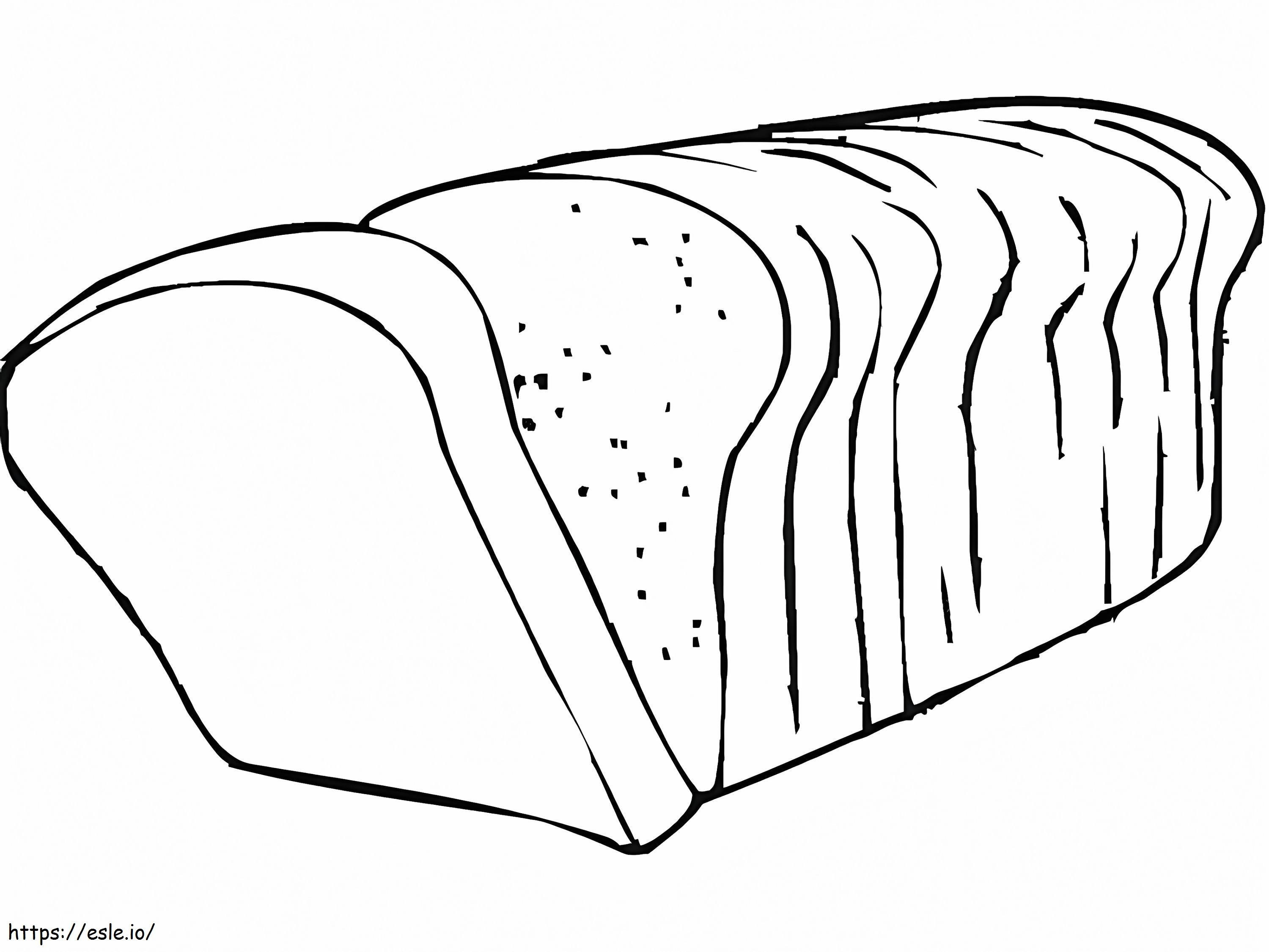 Free Printable Bread coloring page
