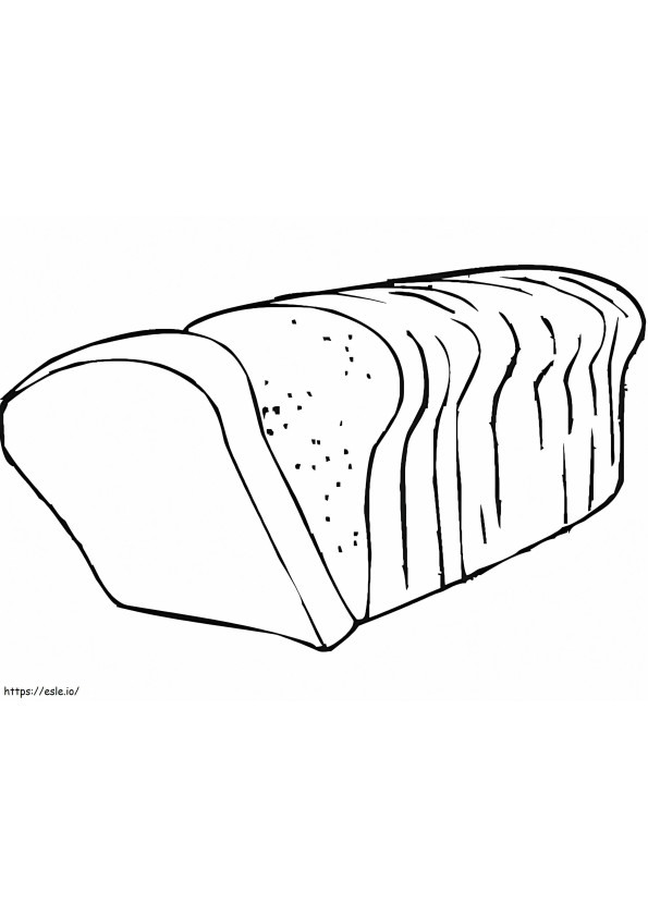 Bezpłatny chleb do wydrukowania kolorowanka