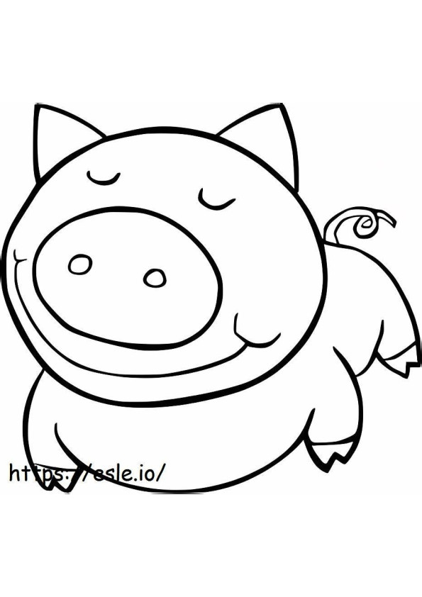 Baby Pig Big Mouth coloring page