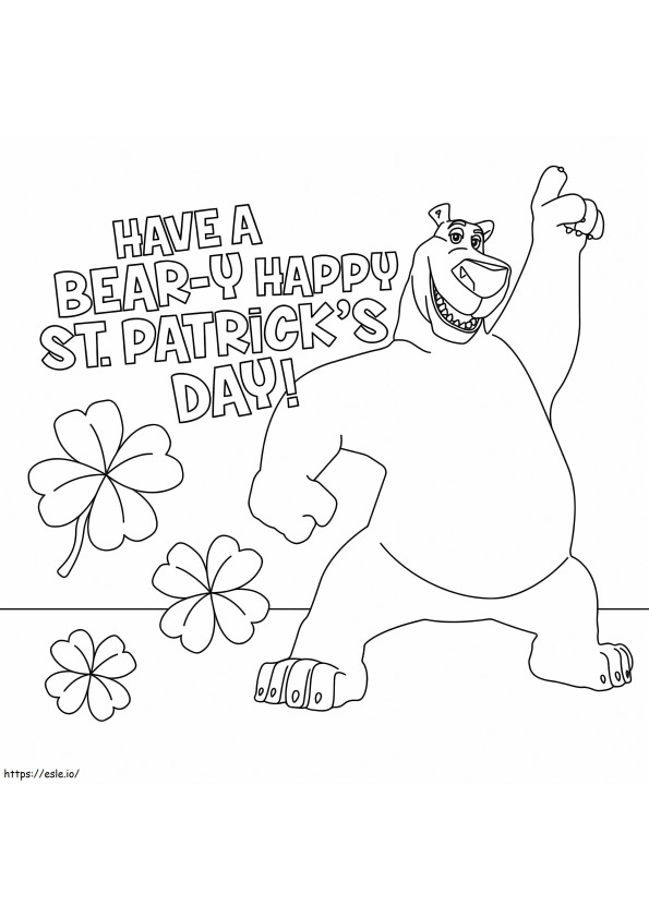 Polar Bear Norm Of The North coloring page