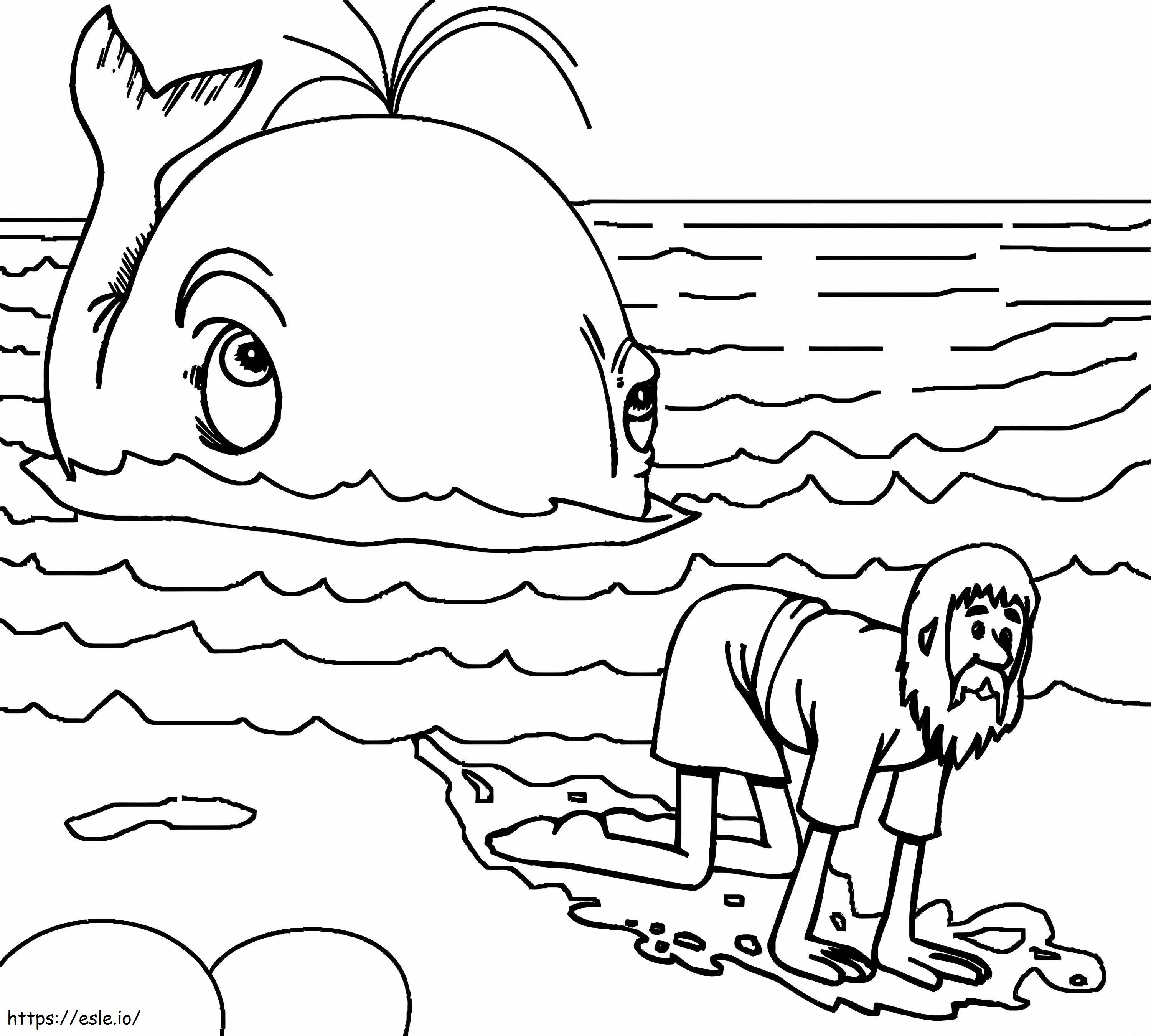 Jonah And The Whale 17 coloring page
