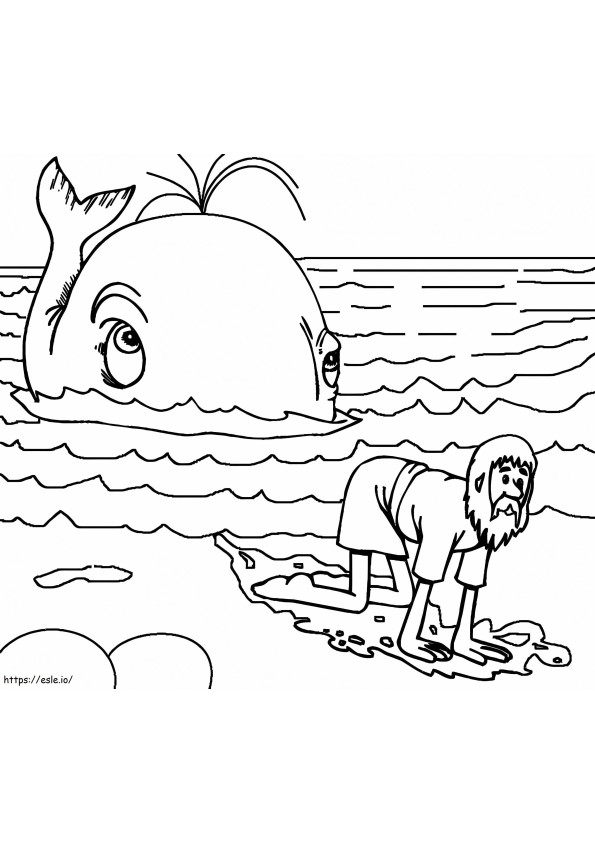 Jonah And The Whale 17 coloring page