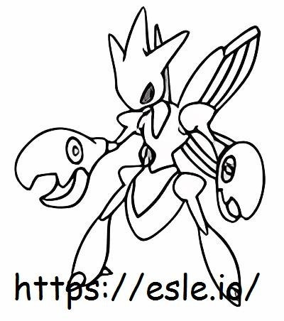 Scizor coloring page