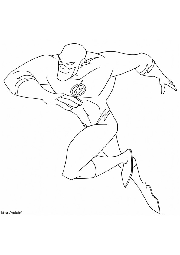 Flash Barry Allen de colorat
