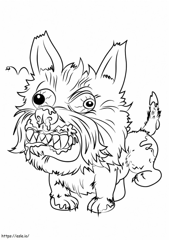 Snotty Schnauzer coloring page