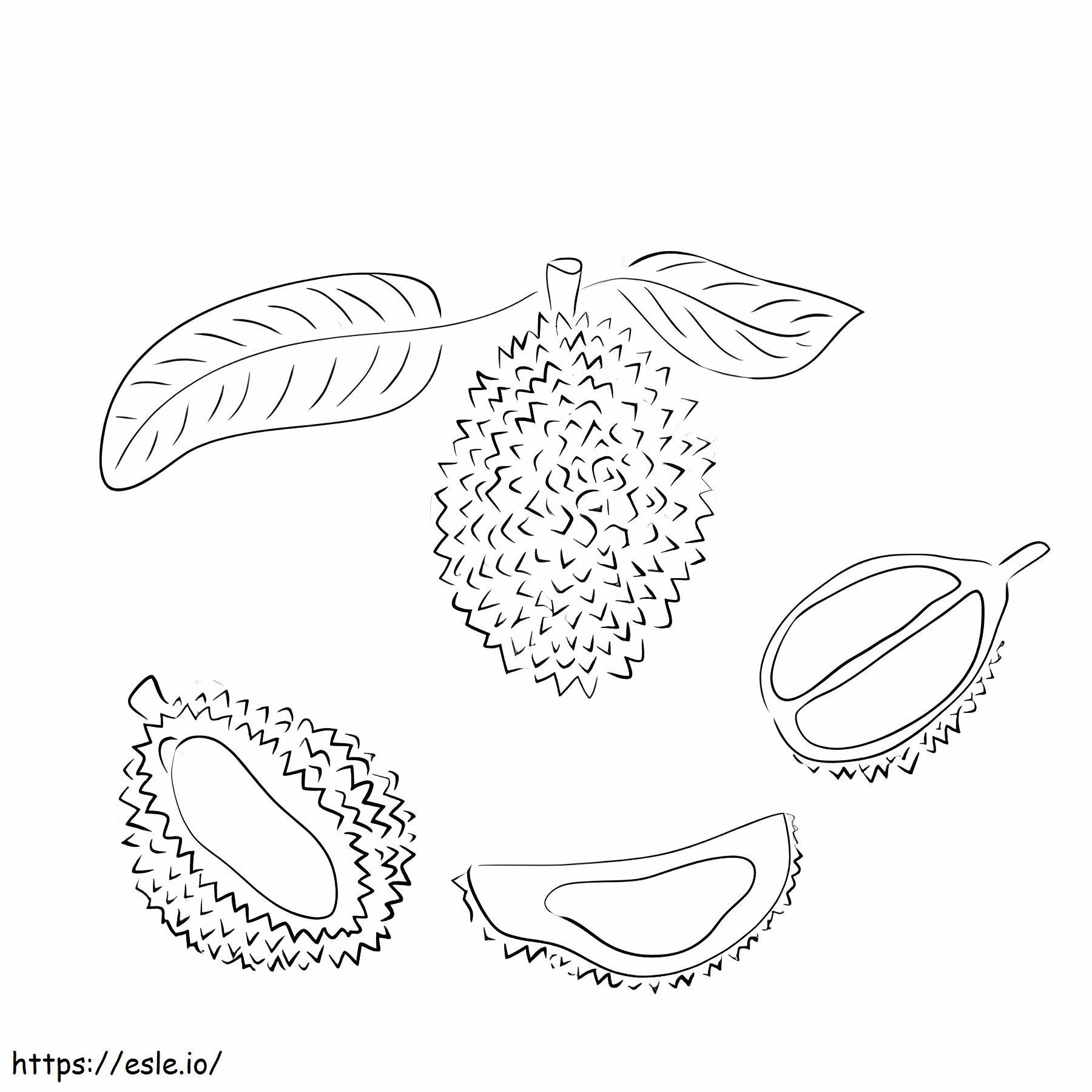 Perfect Durian coloring page