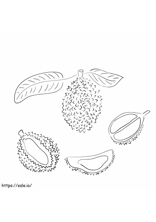 Perfect Durian coloring page