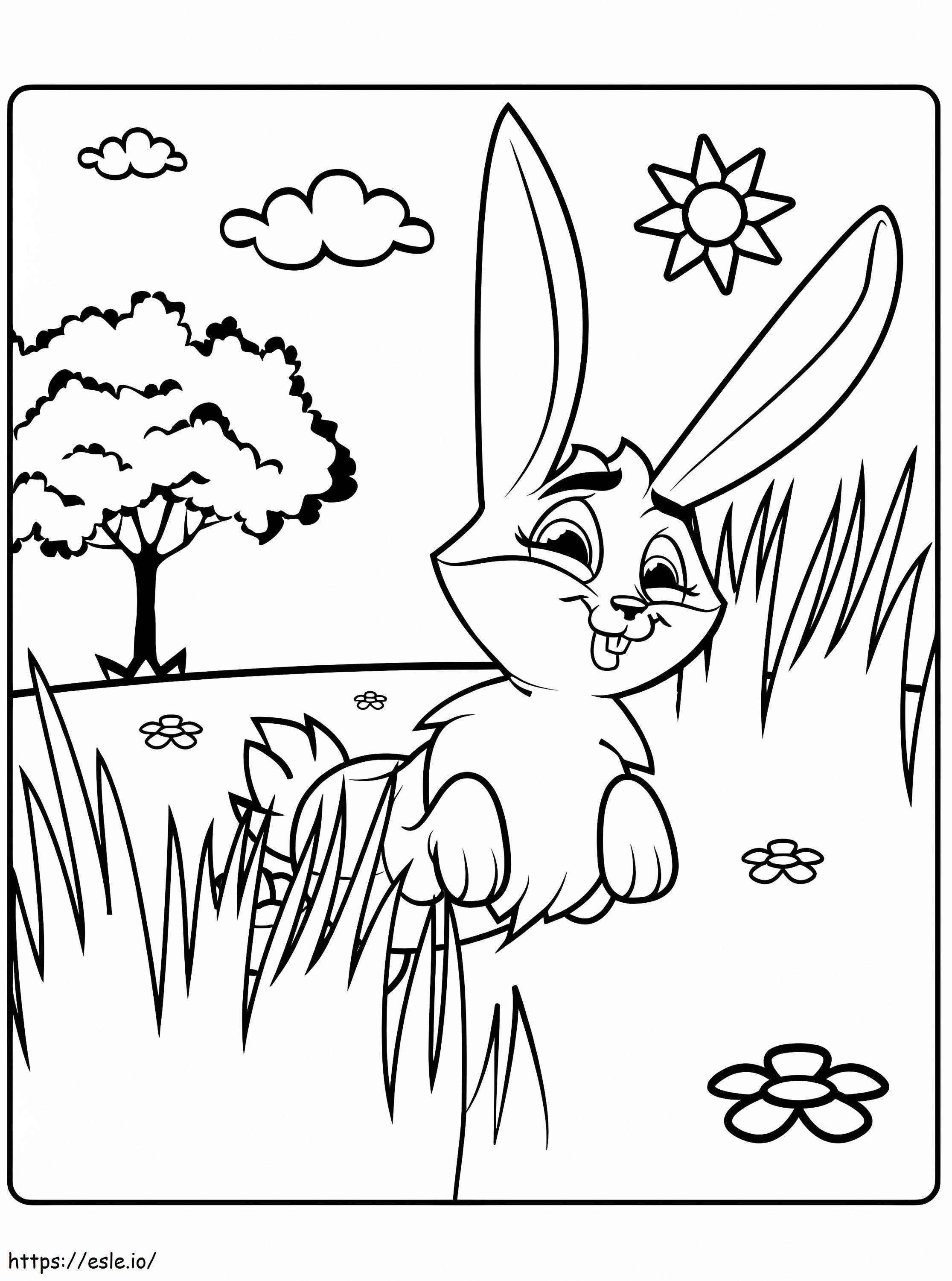 Clyde, o coelho Washimals para colorir