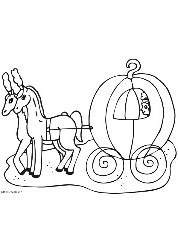 Carriage To Color coloring page