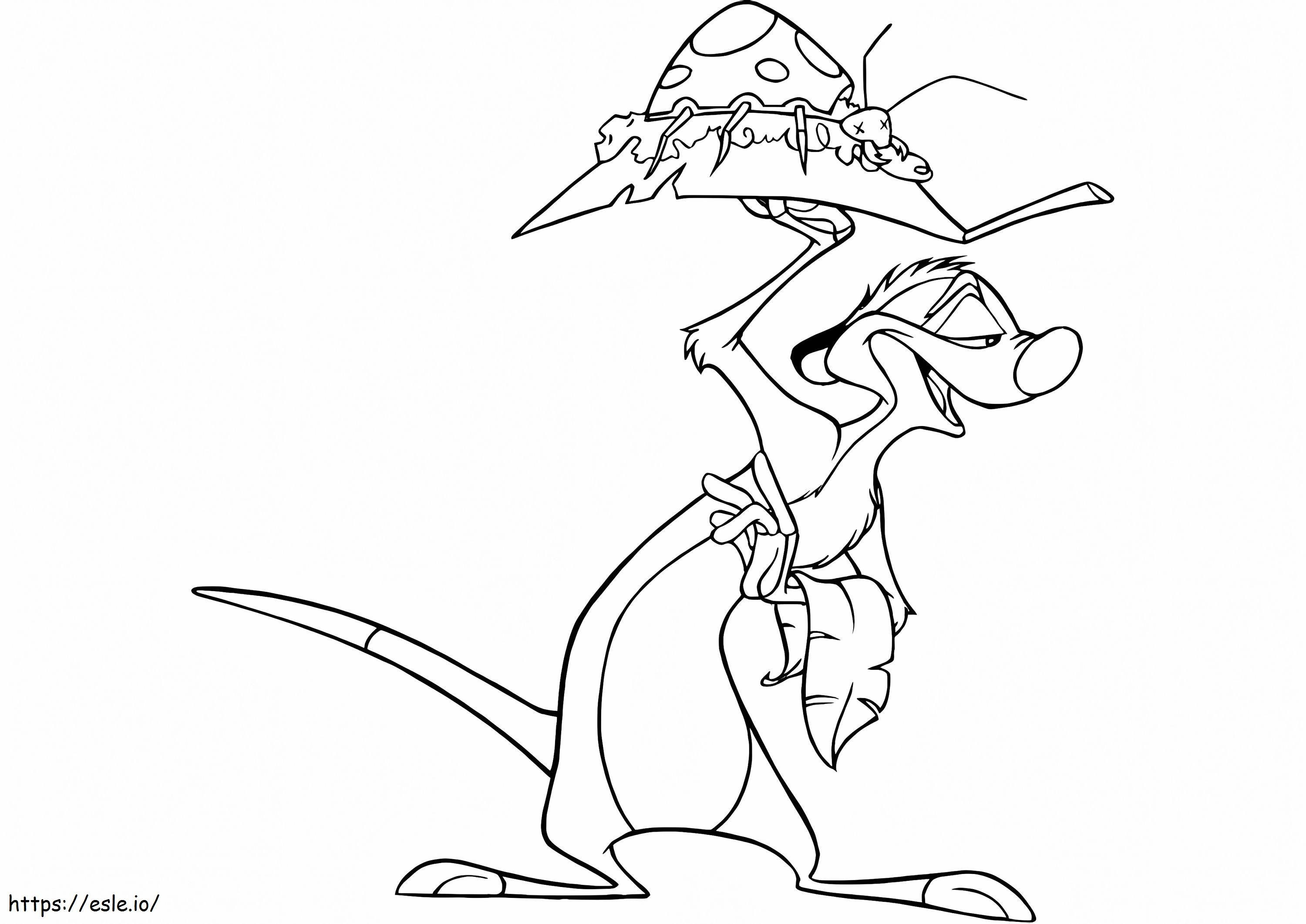 Timon And Bugs coloring page