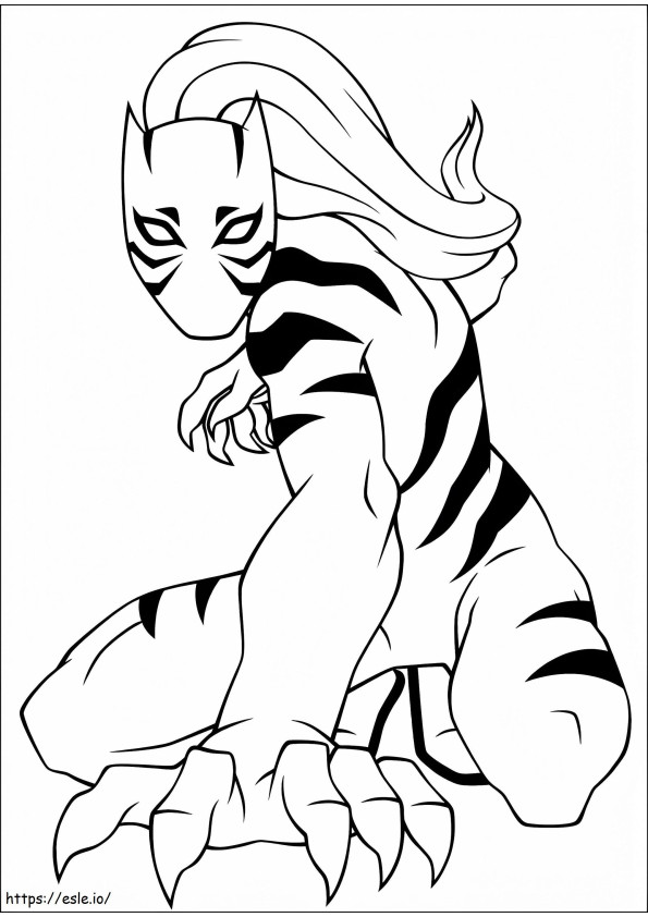 1533959998 White Tiger A4 coloring page
