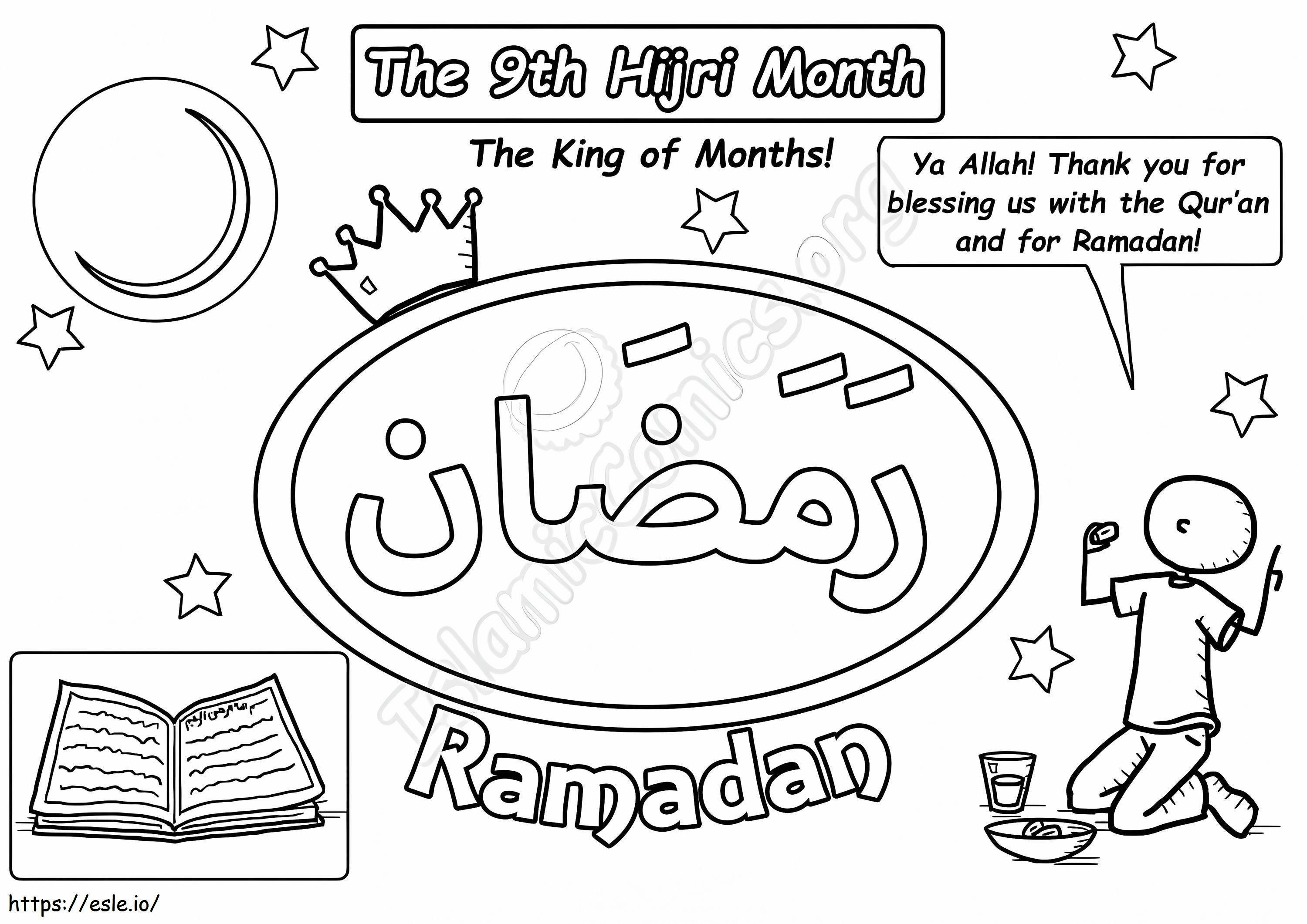Ramadhan 6 Gambar Mewarnai