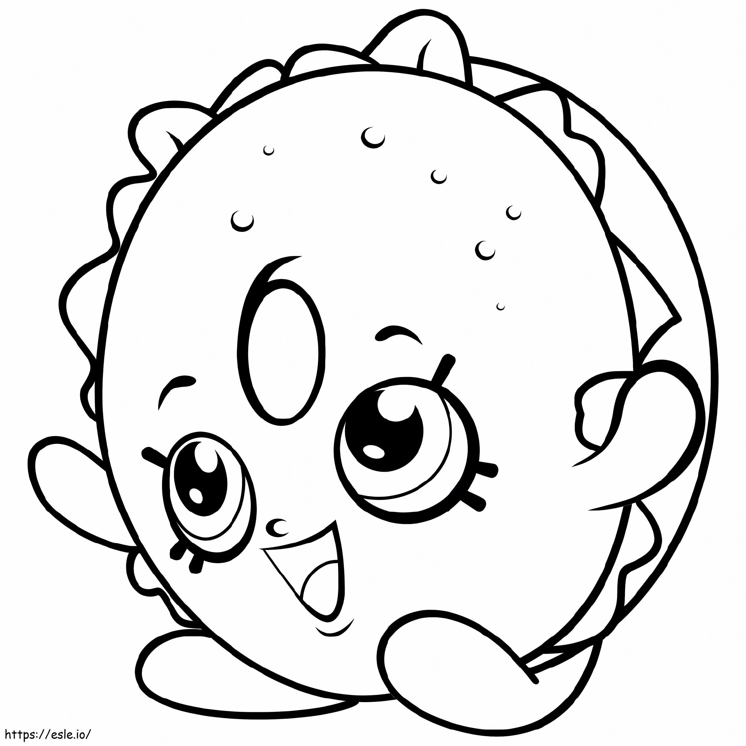 Bagel Billy Shopkin coloring page
