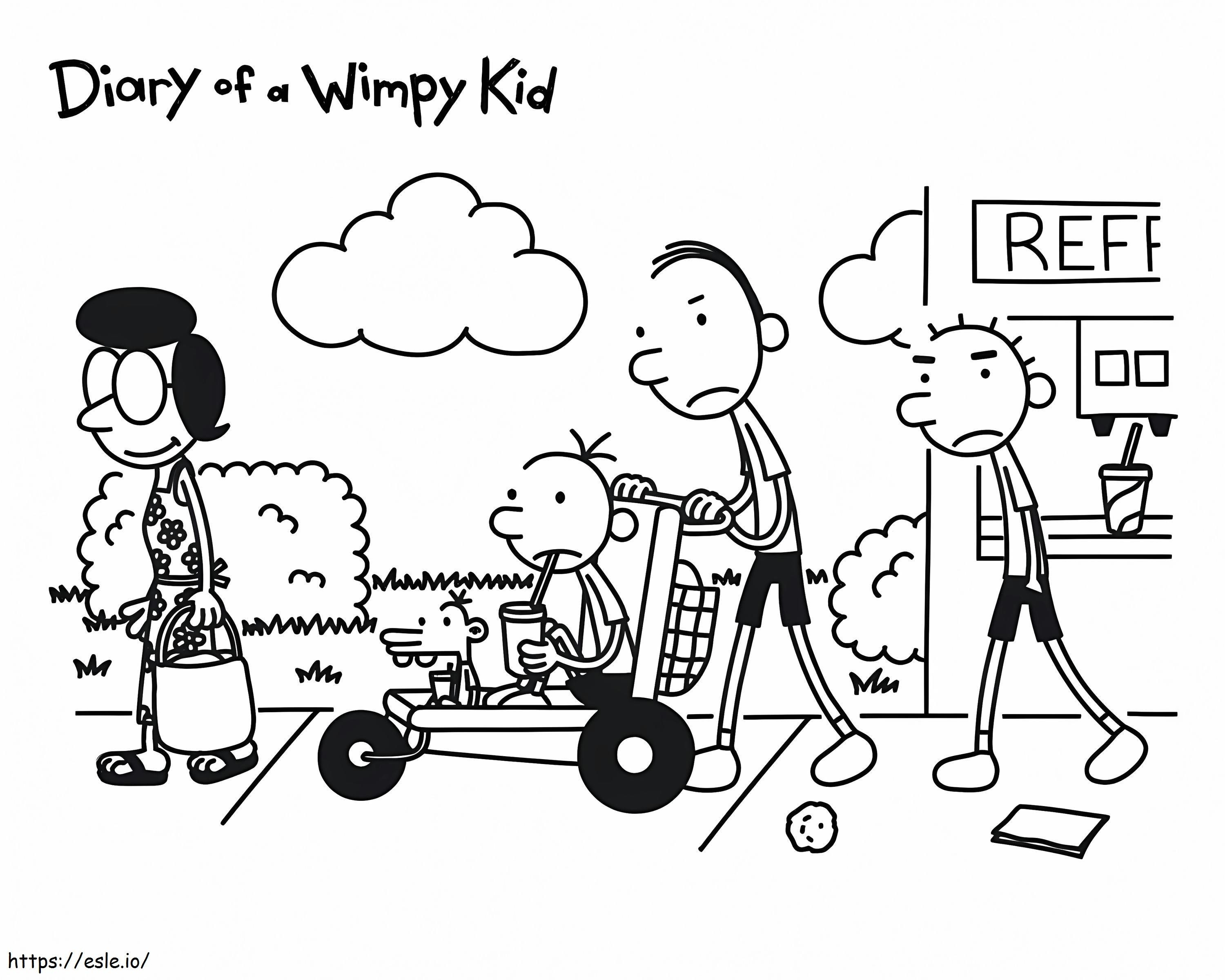 Diary Of A Wimpy Kid coloring page