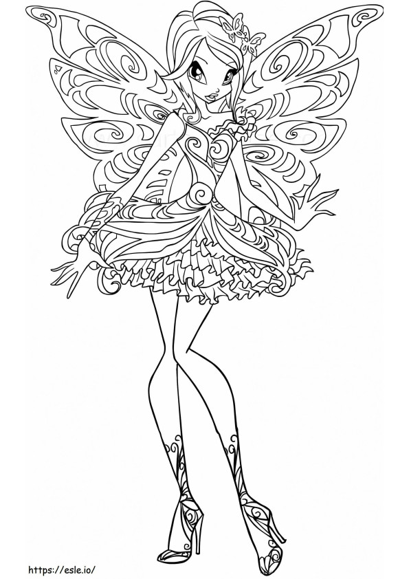 Winxbutterflix coloring page