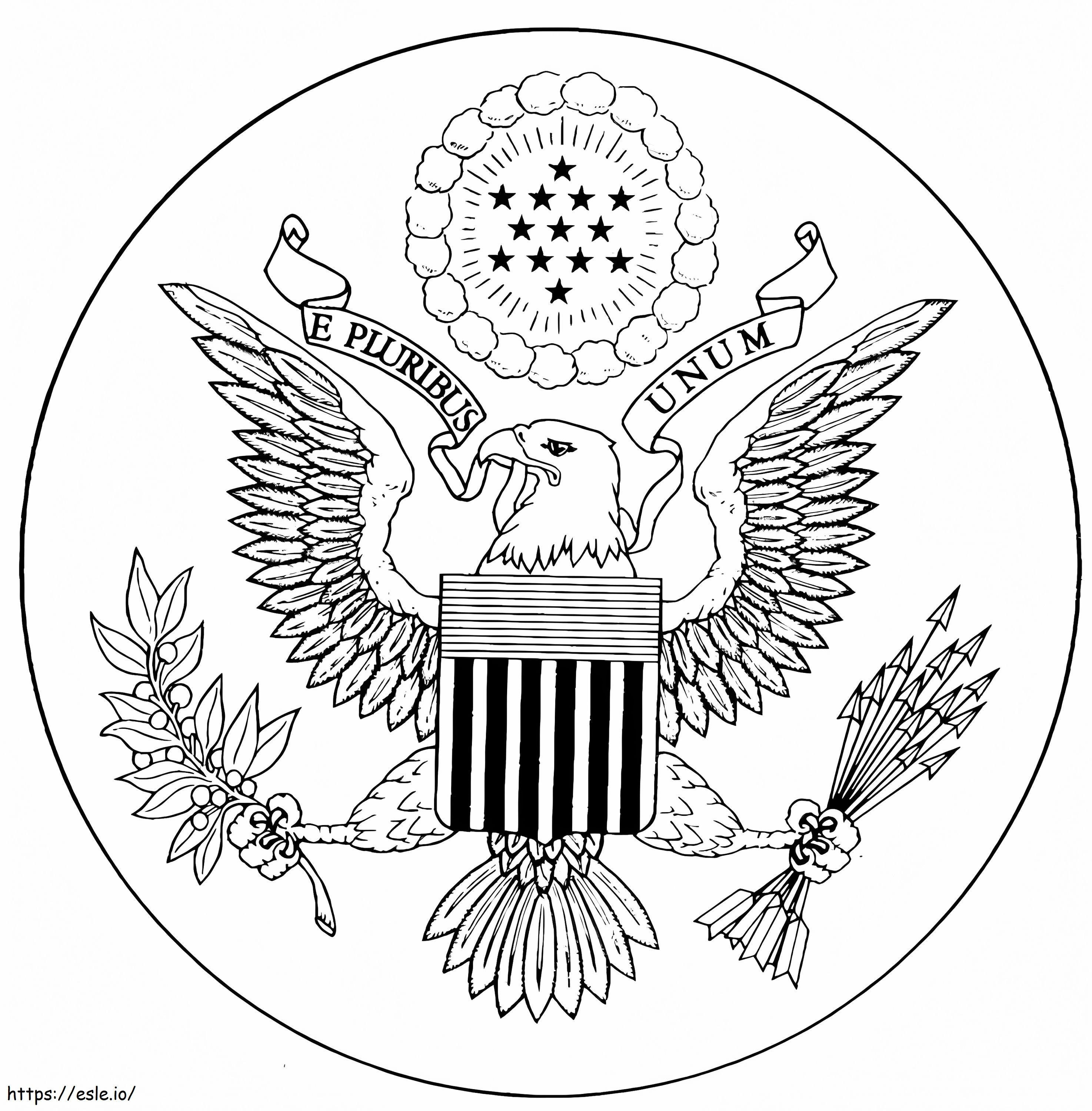 Great Seal Of The US coloring page