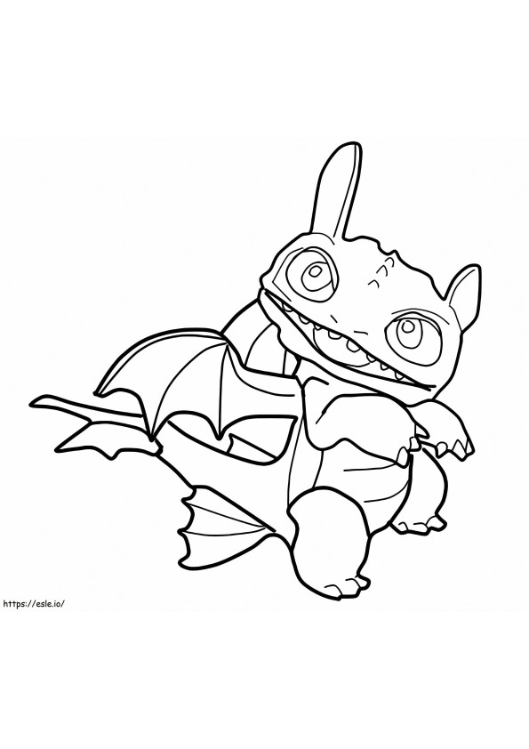 Funny Toothless coloring page