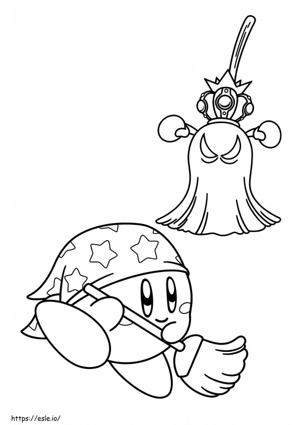 Kirby para impressão grátis para colorir