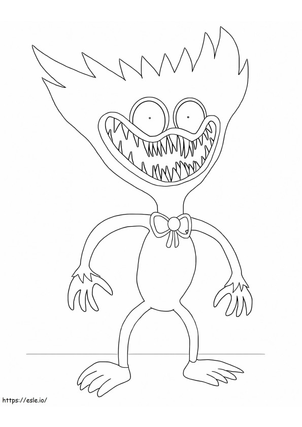 Huggy Wuggy 4 coloring page