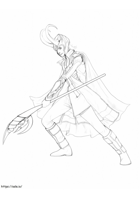 Loki'S Scepter Of Restraint coloring page