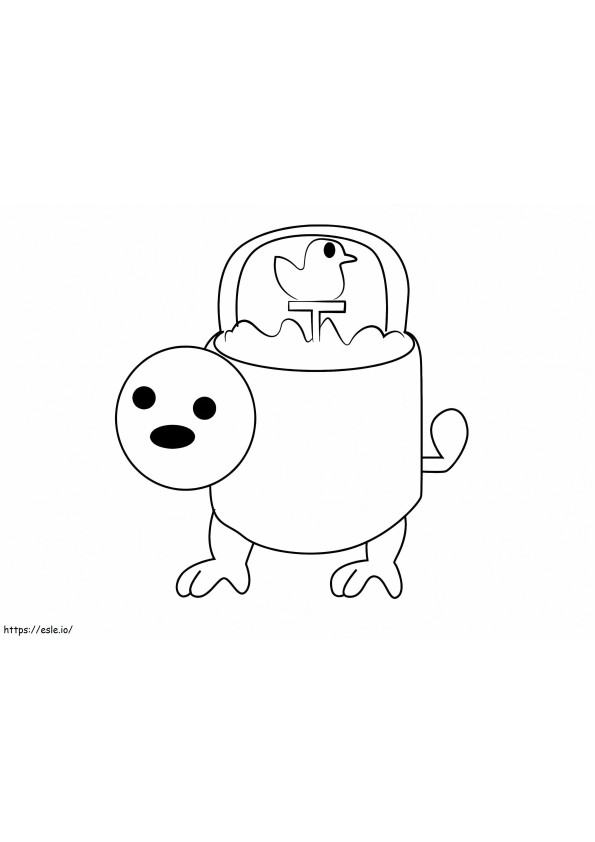 Woshua Undertale coloring page