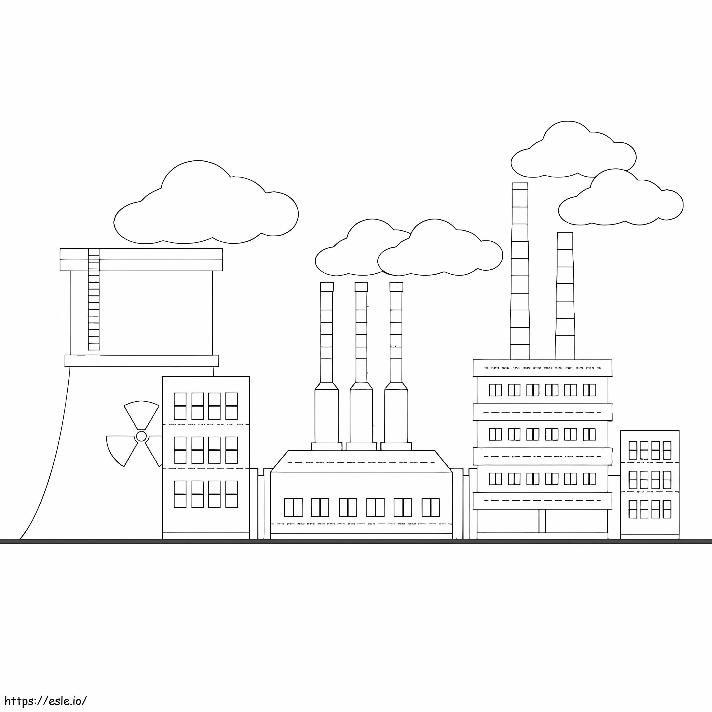 Free Factory To Color coloring page